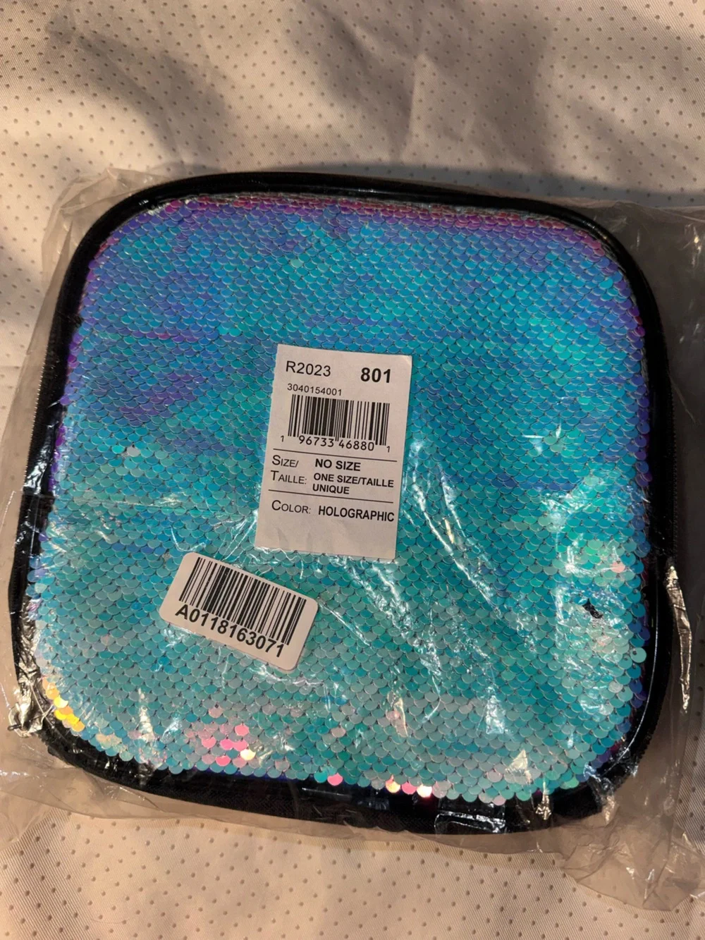 The Children's Place Girls Holographic Flip Sequin Lunchbox, NEW